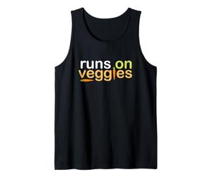Runs on Veggies -Running, Vegan, Vegetarian World Peace, Gym Tank Top