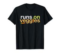 Runs on Veggies - Vegetarian Vegan Animal Lover Cruelty Free T-Shirt