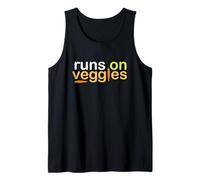 Runs on Veggies - Vegetarian Vegan Animal Lover Cruelty Free Tank Top