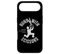 RUNS WITH SCISSORS Funny Sarcastic Childish Reckless Case for iPhone Air