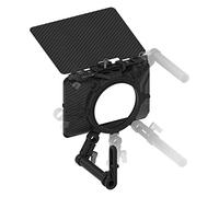 Runshuangyu Mini Lightweight Matte Box Clamp-On Lens Matte Box with Top Flag for DSLR Mirrorless Camera Compatible with 4x4 4x5.65 Filter (Standard Version)
