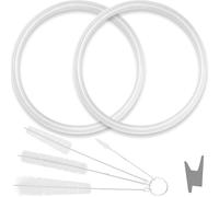 Runspich 2-Pack Silicone Sausage Stuffer Gasket Sealing Rings - Replacement Parts Compatible with Hakka, VEVOR, Weston & LEM 3L/5L/7L Vertical & Horizontal Machines