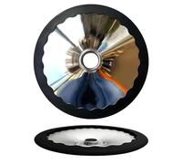 Runspich 4-Pack Bar Stool Floor Protectors for Round Bases, Black