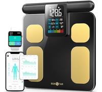Runstar Scale for Body Weight and Fat Percentage, 8 Electrodes High Precision Digital Scale for BMI 20 Body Composition Measurement, Bathroom Smart Scales with Large Color Display FSA or HSA Eligible