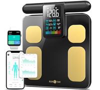 Runstar Scale for Body Weight and Fat Percentage, 8 Electrodes High Precision Digital Scale for BMI 20 Body Composition Measurement, Bathroom Smart Scales with Large Color Display FSA or HSA Eligible