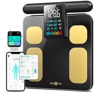 RunStar Scale for Body Weight and Fat Percentage, 8 Electrodes High Precision Digital Scale for BMI 28 Body Composition Measurement, Bathroom Smart Scales with Large Color Display FSA&HSA Eligible
