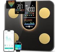 Runstar Scale for Body Weight, Smart Scale with 8-in-1 VA Display, High Precision Bathroom Digital Scale for Body Weight Heart Rate BMI Body Fat 22 Body Composition Sync APP, FSA HSA Eligible