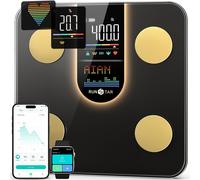 Runstar Scale for Body Weight, Smart Scale with 8-in-1 VA Display, High Precision Bathroom Digital Scale for Body Weight Heart Rate BMI Body Fat 22 Body Composition Sync APP, FSA HSA Eligible