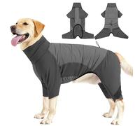 Runstarshow Dog Winter Coat Waterproof Windproof Warm Fleece Lined Reflective Jacket Full Body Snowsuit Snowsuit with Harness Hole for Small Medium Large Dogs