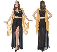 Runstarshow Halloween Costumes Adult Women Sexy Egyptian Costume Egypt Outfit Cleopatra Dress Up Goddess Headpiece Pharaoh Fancy Dress Women Carnival Party Cosplay Accessoires