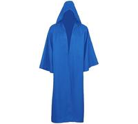 Runstarshow Halloween Hooded Cloak Wizard Costume Adult Men Vampire Cape Women Gothic Witch Outfit Halloween Medieval Costumes Cosplay Robes S-3XL / UK 8-20