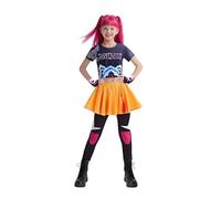 Runstarshow Kpop Hunters Costume Kids Girls Halloween Demon Costumes Teen Girl Stage Outfit 3PCS Pop Singer Coat,Shorts & T-Shirt Christmas Carnival Dress Up Age 2-14 Years
