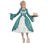 Runstarshow Lolita Dress For Women Medieval Costume Women Halloween Renaissance Dresses With Bow Sweet Gothic Fancy Dress Vintage Ball Gown UK Sizes 8-24 (S-5XL)