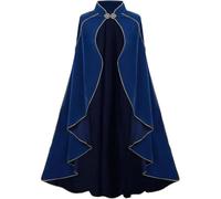 Runstarshow Medieval Cape Women Halloween Costumes Velvet Gothic Sorceress Cloak Adult Renaissance Fancy Dress Vampire Queen Outfit One Size Fits All