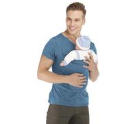 Runstarshow Mens Baby Carrier Tshirt Short Sleeve Crew Neck Kangaroo Pocket Dad Shirt with Baby Pouch Casual Summer Cozy Soft Tops