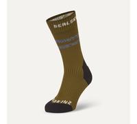 Sealskinz Runton Waterproof Cold Weather Mid Length Sock with Hydrostop™ - Olive / Large Olive Large