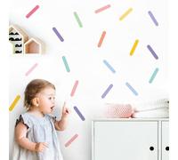 Runtoo Confetti Wall Stickers Pink Sprinkles Colorful Polka Dot Wall Decals Peel and Stick Window Clings Decor for Kids Nursery Girls Bedroom