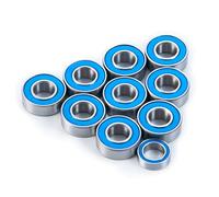 Runup 10PCS Rubber Sealed Bearing Set for 1/14 Tamiya Grasshopper, Hornet, Midnight Pumpkin, Lunch Box, & Unimog 406 Wheelie Parts