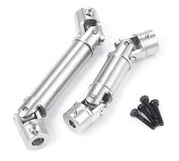 Runup 2 Pieces RC Drive Shaft Stainless Steel Upgrade Part Telescopic Propshaft Climbing Vehicle Drive Shaft for TRA-XXAS 1/18 TRX4M Land Rover Defender Bronco RC Crawler Car Upgrade