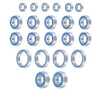 Runup 22 Pcs Ball Bearing Kit Steel Sealed for 1/7 Arrma Infraction Limitless 6S Arrma Typhon 6S Arrma Mojave 6S Upgrade Parts