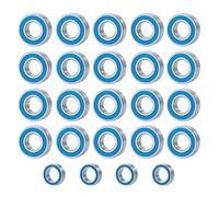 Runup 24 Piece Ball Bearing Kit with Steel Rubber for Tamiya Super Clodbuster & Super Clodbuster & Bullhead RC Crawler Car Upgrade Parts
