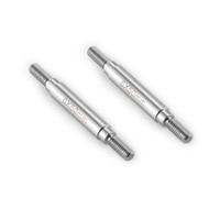 Runup 2pcs Stainless Steel RC Link 1 Pair RC Steering Linkage Kit M4x50mm/55mm/60mm/65mm/70mm~155mm for Axial Wraith SCX10 TRX-4 RC Crawler 1:10 Scale (50mm)