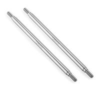 Runup 2pcs Stainless Steel RC Link 1 Pair RC Steering Linkage Kit M4x50mm/55mm/60mm/65mm/70mm~155mm for Axial Wraith SCX10 TRX-4 RC Crawler 1:10 Scale (125mm)