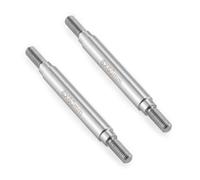 Runup 2pcs Stainless Steel RC Link 1 Pair RC Steering Linkage Kit M4x50mm/55mm/60mm/65mm/70mm~155mm for Axial Wraith SCX10 TRX-4 RC Crawler 1:10 Scale (60mm)