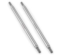 Runup 2pcs Stainless Steel RC Link 1 Pair RC Steering Linkage Kit M4x50mm/55mm/60mm/65mm/70mm~155mm for Axial Wraith SCX10 TRX-4 RC Crawler 1:10 Scale (120mm)