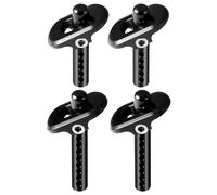 Runup 4 Piece Body Post Set Aluminium Body Brackets for 1/8 ARRMA Infrared BLX 3S RC Upgrade Parts (Black)