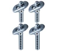 Runup 4-Piece Body Post Set Aluminium Body Brackets for 1/8 ARRMA Infrared BLX 3S RC Upgrade Parts (Titanium)