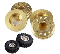 Runup 4pcs Brass RC Internal Wheel Weight Stack Counterweight for 1.9"/2.2" Beadlock Wheels Rims Axial SCX10 90046 TRX4 TRX6 1/10 RC Crawler Car