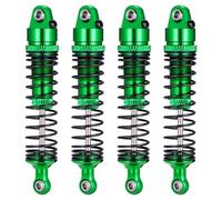 Runup 71mm Aluminium Shock Absorber with Progressive Springs - Front & Rear Adjustable - For 1/16 ARRMA Gorgon GROM & Quake GROM RC Car Upgrade (Green)