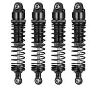 Runup 71mm Aluminium Shock Absorber with Progressive Springs - Front & Rear Adjustable - For 1/16 ARRMA Gorgon GROM & Quake GROM RC Car Upgrade (Black)