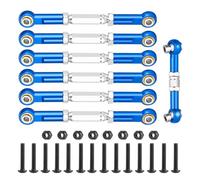 Runup 7pcs Adjustable Aluminum Upgrade Parts Turnbuckle Camber Link Kit for 1/10 Tra-xxas Slash 2WD 4X4 Hoss Rustler VXL Stampede RC Truck