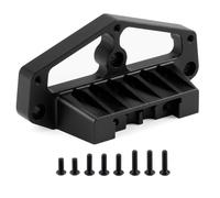 Runup Aluminium Front Lower Arm Stabiliser Bracket for 1/12 Tamiya CW01 Chassis Lunch Box RC Car Replacement Upgrade Parts (Black)