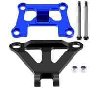 Runup Aluminum 7075 Front Bulkhead Mount Reinforcement and Front Bumper Bracket for Tra-xxas 1/16 Mini Maxx Upgrade Parts (Blue)