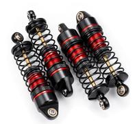 Runup Aluminum Shock Set 58mm Front Rear Shocks Damping Shock Absorber Damper for Arrma 1:18 Granite Grom/Typhon Grom Mega 380-ARA2106 Truck Upgrade Parts (Black Red)