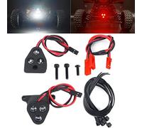 Runup LED Lights Kit White Front Headlight & Red Rear Taillight for 1/8 TYPHON 6S BLX TLR Tuned Buggy Upgrade Parts