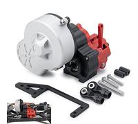 Runup Metal Complete Transmission Case Gearbox with Gear for 1:10 Axial SCX10 AX10 Wraith RC Crawler Car