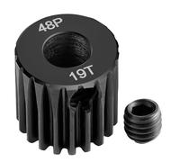Runup Steel 48P 5 mm Bore Sprocket Motor Gear 17-29T for Arrma HPI Kyosho Losi Axial Tra-xxas Tamiya 1/5 1/6 1/8 1/10 RC Car Monster Truck Buggy (19T)