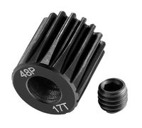 Runup Steel 48P 5 mm Bore Sprocket Motor Gear 17-29T for Arrma HPI Kyosho Losi Axial Tra-xxas Tamiya 1/5 1/6 1/8 1/10 RC Car Monster Truck Buggy (17T)