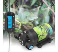 RUNWUSHENG Reptile Mister System with TIMER, Reptile humidifier with 6 Spray nozzles,self-Priming Pump Low Noise， misting System for Reptiles of Amphibians, Tanks, Paludarium