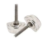 Runxingfu 1Pcs M6 M8 M10 M12 Metric Thread Star Knobs Clamping Knob Grip Stainless Steel Knurled Thumb Screw Handle Knobs Screws Tightening Thread Replacement Machine Handle