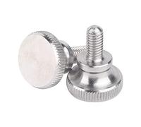 Runxingfu Fasteners Tools Flat Knurled Head Bolts Thumb Screws - Stainless Steel Bolt Repair Tool Accessory Double Layer Adjusting Screw M2-M6
