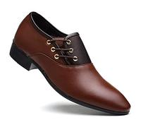 Runxingfu Men Business Casual Shoes - Men's Leather Shoes Formal Dress Oxford Soft Casual Shoes