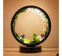 Runyansghi Forest Style Bedroom Night Light USB Port 3 Colours Dimming Mode Bedside Lamp Natural Clear Quartz Single Crystal Healing Crystal Night Lamp for Bedroom Office Home Decor Gift