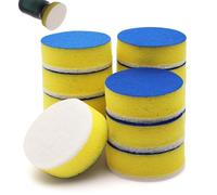 RUNYU Pack of 12 Sponge Brush Heads 25 mm for Electric Cleaning Brush Compatible with Bosch Home and Garden 6033 Battery Cleaning Brush, Multi-Use Pad Bosch Universal Brush (Yellow)