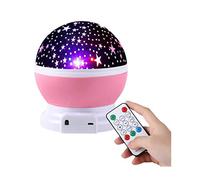 Runyue Baby Night Light,LED Starry Light Projector Lamp,Remote Control Rotating Baby Projector Lights For Kids Bedroom Decoration Style2 1 Piece