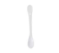 RUNZE765Z Tablespoons Ceramic Dessert Spoon Set of 10, Porcelain Sugar Spoon, White Ice Cream Spoon, Small Spoons for Dessert Coffee Cereal Salt Yogurt Serving Spoon